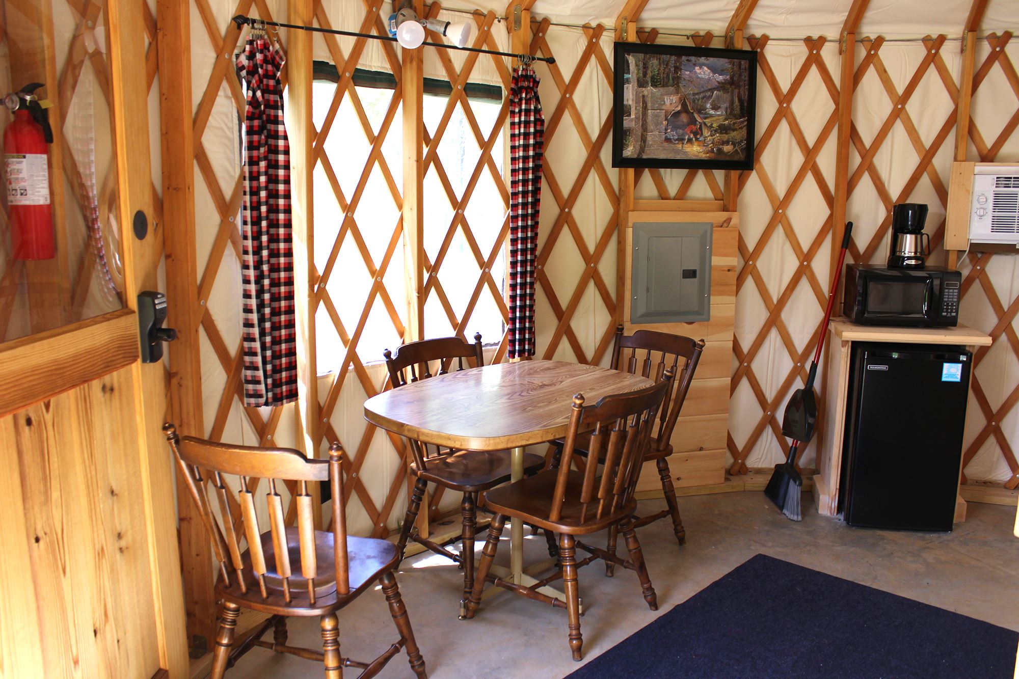 Yurt Interior - Dining Area