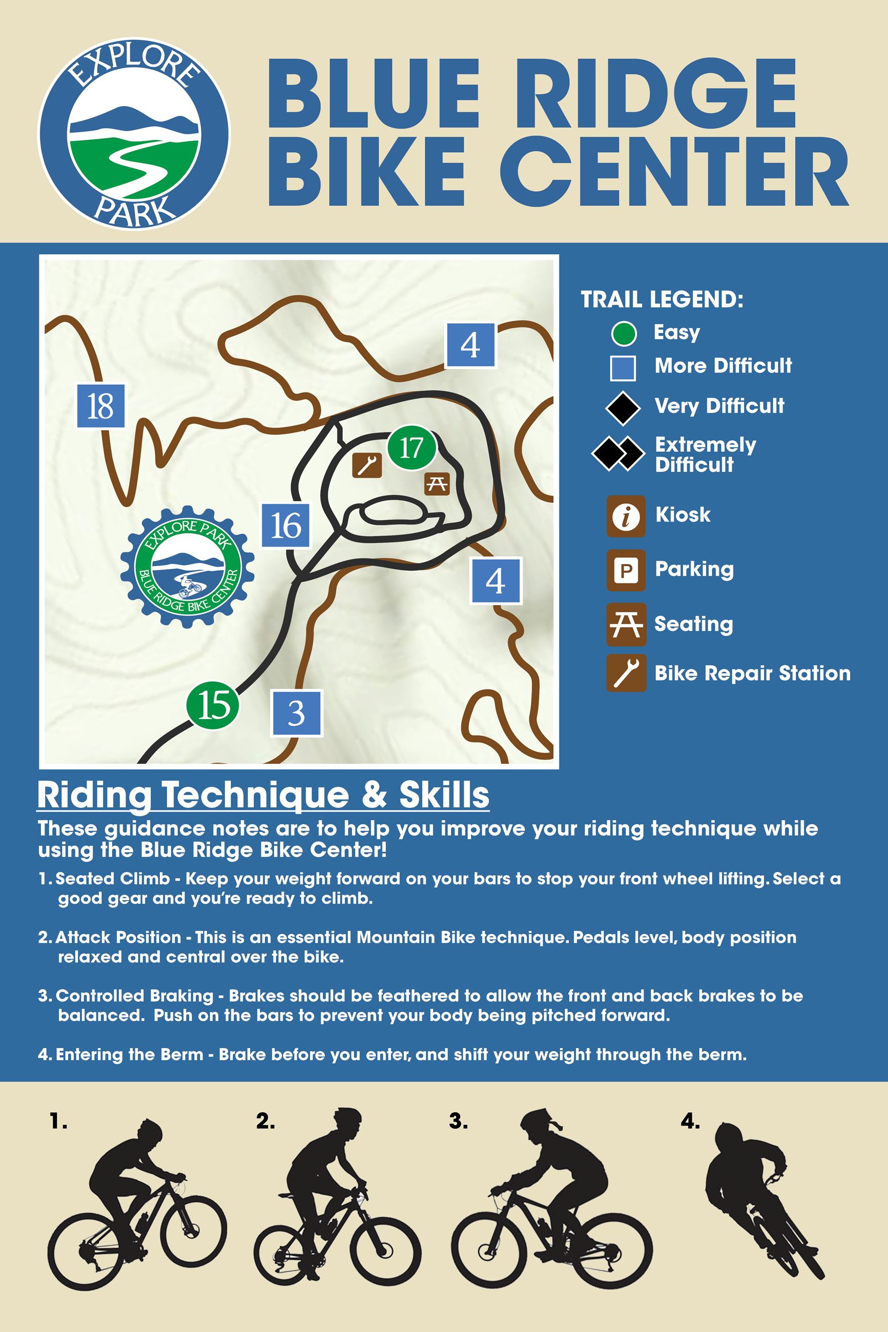 Blue Ridge Bike Center Map