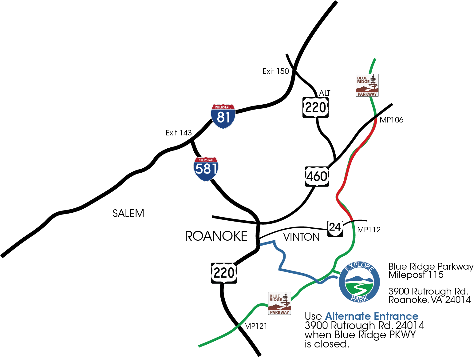 Explore Park Map 2025 w BRP Closure 106-112